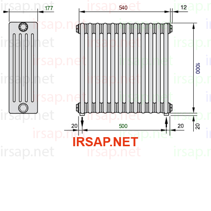 Радиатор IRSAP Tesi 51000/12 T16 CL 01